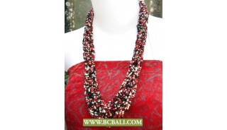 Beaded Fashion Seed Necklace mix Colors